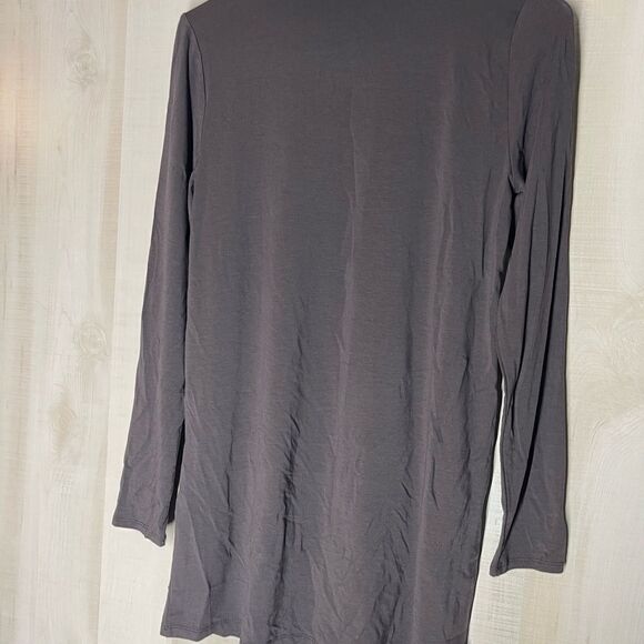 Eileen Fisher NWT brown‎ scrunch neck tunic long sleeve, size XXS - Picture 9 of 11